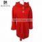 2016 Winter Women Slim Wool Coat Long Sleeve Outerwear Long Overcoat Elegant Plus Size Red Woolen Jacket