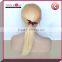 High temperature fiber dyeable and restyleable lace front synthetic wig