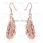 Factory direct sale feather earrings jewelry gold