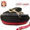 5 COLOR OPTIONS, 1 BRIGHT LED NYLON DOG LEASH LIGHT UP FLASHING SAFETY PET CAT