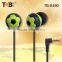 2015 new style china factory soccar plastic football shape earbuds earphones