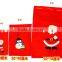 Y063 red color cute snowman Christmas Gift Bag