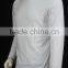 High collar combed cotton 240gsm customer logo man long sleeve t-shirt