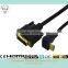 Black HDMI to 24+1 DVI cable with Ethernet support 3D