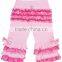 Classic style Baby girls Organic contton triple ruffle pants