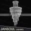 wholesale  chinese antique lighting products new arriving conical spiral top k9 crystal chain pendant chandelier