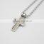 Fashion Religious Floating Pendant Stainless Steel Cross Necklace