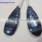 Blue Tiger Eye 13*38 Long Pear with carving, Pair 100% Natural gemstones AAA Quality product Hand made in India