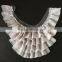 chiffon ruffle collar,decorative apparel collars on tulle mesh fabric