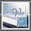 irregular shape blue color washroom material crystal glass tile