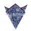 Classic print pure silk pocket square