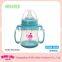 Wide Neck Temperature Reaction Bottom PP Plastic Feeding Bottle With Handle