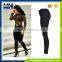 Street fashion beggar hole of tall waist elastic Europe personality jeans trousers