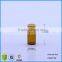4ml 16*35mm Clear Mini Amber Glass Bottles With Gold/Silver Aluminum Cap For Perfume Package