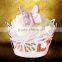 newly attractive hot sale laser cut happy birthday cupcake wrapper