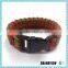 Wholesale high quality paracord survival bracelet weaves style