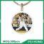 China Supplier metal souvenir baseball sports printed two sided keychain