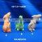 Ceramic Easter bunny with ribbon decoration and decorative ceramic rabbit figurines and ceramic rabbit figurines