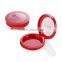 Wholesale round red compact powder container with window