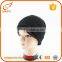 Hot salling product man knitted hat black plain summer beanie cap