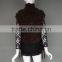 Black Knitted Fur Shawl European Style Tassel Shawl Fashion Girl's Favorite Style