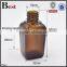 square 25ml black brown glass bottle cosmetic serum dropper bottle
