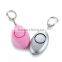 120db Ellipse shape personal safety alarm anti-attack defense panic alarm with LED light