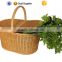 2016 high quality cheap willow woven collapsible picnic basket
