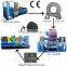fully auto whole tire crusher turn tire to rubber powder rubber crumb