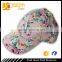 pink color full printing 6 panel cap