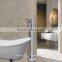 Floor Standing Bathroom SPA Water Mixer with Brass Hand Shower