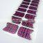 Custom geomatic glitter nail polish sticker waterproof nail wraps long lasting nail strips for 20 tips nail art factory                        
                                                Quality Choice