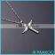 925 Sterling Silver Zircon Cross With Angel Wing Crystal Pendant 18'' Chain Necklace Fashion Jewelry