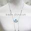 Boho Lariat Necklace Turquoise Necklace w/ Tiny Tassle Necklace 2016 Fashion Style Wholesale