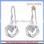FS FLOWER - Hollow Lace With Diamond Hoop Earrings