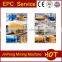 EW cell, desorption column for gold enrichment and gold extraction, mining EW process