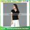 Simple Style Women's V Neck Plain T Shirt Ladies 95%Cotton 5%Lycra Blank Tee Shirt