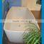 Matte White Marble Stone Free Standing Oval Bathtub