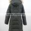 long hair faux fur hood puffer quilted ladies down coats