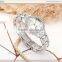 Custom sales alloy promotional wrist watch PC21S movement silver watch With bright stone on the case