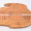 Eco Friendly Naturally Renewable Woven Bamboo Unusual Spiral Cut Fruit Bowl Tray Basket