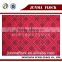 Fashion Chinese Style Grid Twill pattern Flock Sofa Flam Retardant Fabric