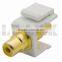 Keystone RCA AV Connector With Yellow Inner Color
