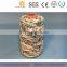 Sparkle ladder ribbon space dyed crochet polyester cotton 3.7NM yarn