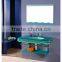 cheapest glass vanity with mirror and glass sink for wholesale