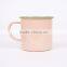 promotional items to camping outdoor use custom color enamel camping mug metal coloured enamel drinking mugs