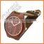 New arrival Wooden watch with leather band