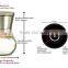 manual glass spice bottle grinder/pepper and salt mill 6 Oz Glass Body and 5 Grade Adjustable Ceramic Rotor