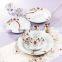 High quality household color design tableware set bone China