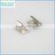 CREDIT OCEAN metal belt end tips silver end clips